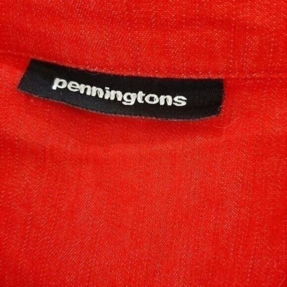 PENNINGTONS / Red Light Coat Shacket 3/4 Sleeve PLUS Sz 26 - Picture 6 of 7